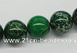 CDE71 15.5 inches 16mm round dyed sea sediment jasper beads