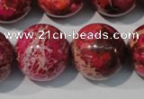 CDE764 15.5 inches 20mm round dyed sea sediment jasper beads