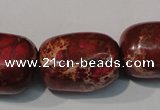 CDE771 15.5 inches 18*25mm nuggets dyed sea sediment jasper beads