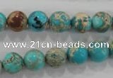 CDE803 15.5 inches 10mm round dyed sea sediment jasper beads wholesale