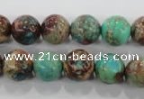 CDE805 15.5 inches 12mm round dyed sea sediment jasper beads wholesale