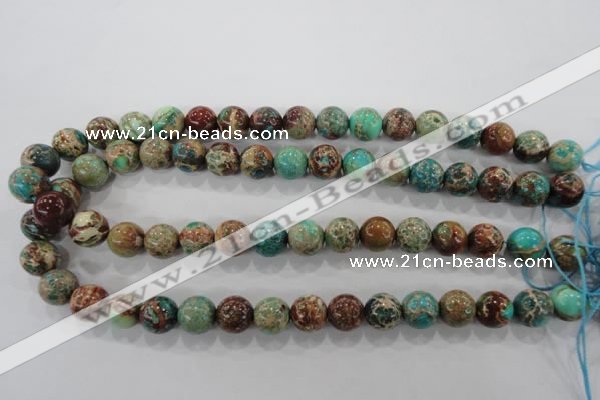 CDE805 15.5 inches 12mm round dyed sea sediment jasper beads wholesale