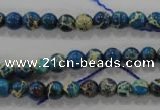 CDE811 15.5 inches 6mm round dyed sea sediment jasper beads wholesale