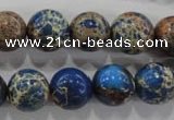 CDE815 15.5 inches 12mm round dyed sea sediment jasper beads wholesale