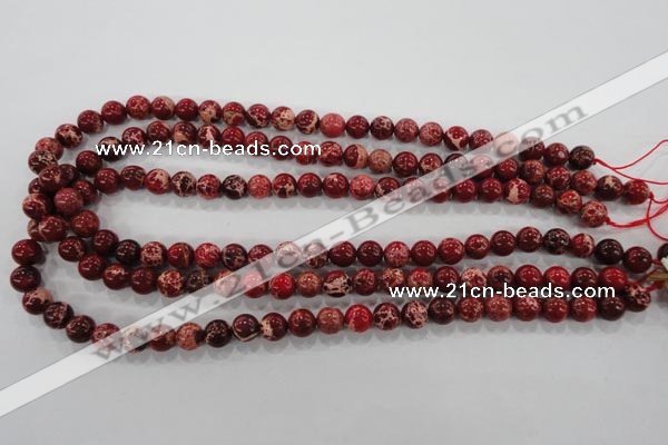 CDE821 15.5 inches 6mm round dyed sea sediment jasper beads wholesale