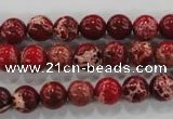 CDE822 15.5 inches 8mm round dyed sea sediment jasper beads wholesale