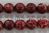 CDE824 15.5 inches 12mm round dyed sea sediment jasper beads wholesale