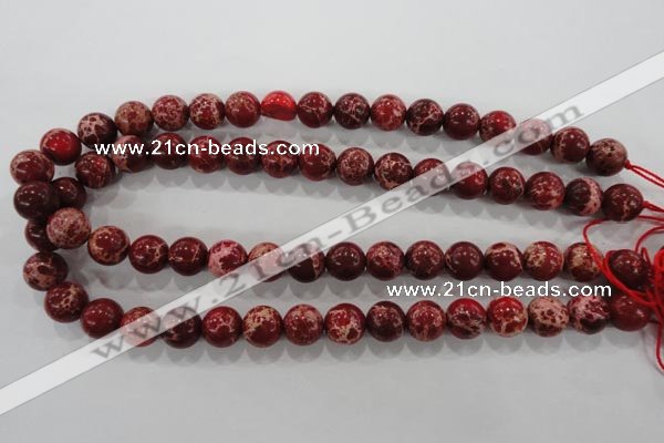 CDE825 15.5 inches 14mm round dyed sea sediment jasper beads wholesale