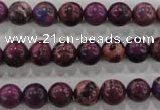 CDE832 15.5 inches 8mm round dyed sea sediment jasper beads wholesale