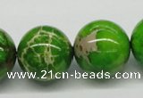 CDE85 15.5 inches 20mm round dyed sea sediment jasper beads