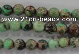 CDE852 15.5 inches 8mm round dyed sea sediment jasper beads wholesale