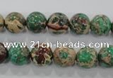 CDE853 15.5 inches 10mm round dyed sea sediment jasper beads wholesale