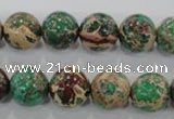 CDE854 15.5 inches 12mm round dyed sea sediment jasper beads wholesale