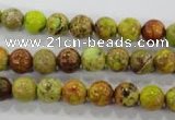 CDE861 15.5 inches 6mm round dyed sea sediment jasper beads wholesale