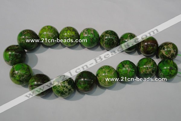 CDE925 15.5 inches 24mm round dyed sea sediment jasper beads