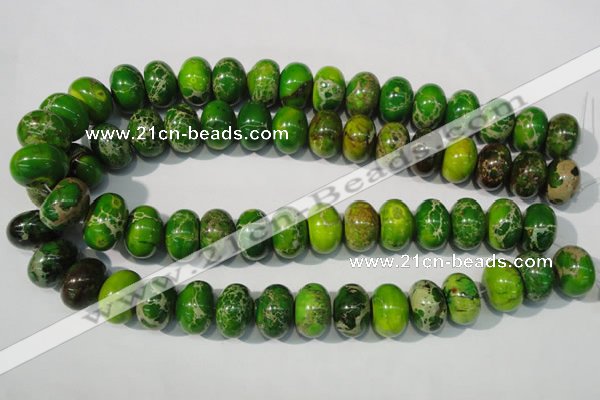 CDE928 15.5 inches 12*18mm rondelle dyed sea sediment jasper beads