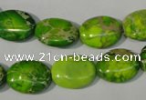 CDE940 15.5 inches 12*16mm oval dyed sea sediment jasper beads