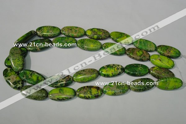 CDE941 15.5 inches 15*30mm oval dyed sea sediment jasper beads