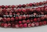 CDI01 16 inches 4mm round dyed imperial jasper beads wholesale