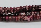 CDI06 16 inches 4*8mm rondelle dyed imperial jasper beads wholesale