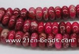 CDI07 16 inches 5*10mm rondelle dyed imperial jasper beads wholesale