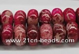 CDI08 16 inches 10*16mm rondelle dyed imperial jasper beads wholesale