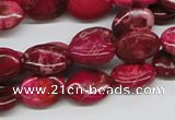 CDI14 16 inches 10*14mm oval dyed imperial jasper beads wholesale