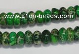 CDI161 15.5 inches 6*10mm rondelle dyed imperial jasper beads