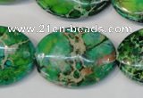 CDI186 15.5 inches 22*30mm oval dyed imperial jasper beads