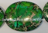 CDI189 15.5 inches 35*45mm oval dyed imperial jasper beads