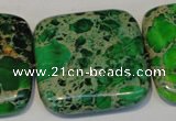 CDI196 15.5 inches 34*34mm square dyed imperial jasper beads