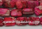 CDI20 16 inches 12*16mm rectangle dyed imperial jasper beads