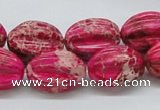 CDI22 16 inches 15*20mm star fruit shaped dyed imperial jasper beads