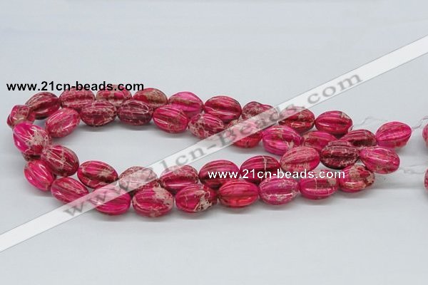 CDI22 16 inches 15*20mm star fruit shaped dyed imperial jasper beads