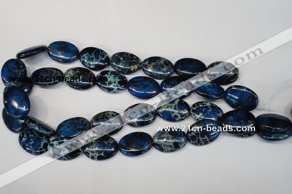 CDI236 15.5 inches 18*25mm oval dyed imperial jasper beads