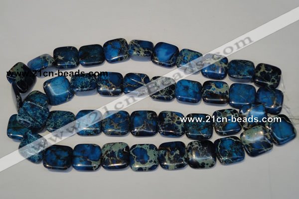 CDI241 15.5 inches 20*20mm square dyed imperial jasper beads