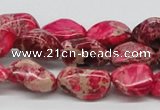 CDI26 16 inches 10*20mm nuggets dyed imperial jasper beads wholesale