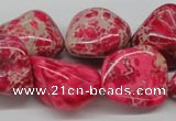 CDI27 16 inches 20*25mm nuggets dyed imperial jasper beads wholesale