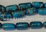 CDI285 15.5 inches 8*16mm column dyed imperial jasper beads