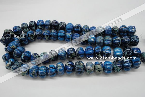 CDI295 15.5 inches 13*18mm pumpkin dyed imperial jasper beads