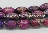 CDI31 16 inches 10*14mm rice dyed imperial jasper beads wholesale