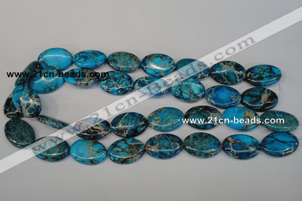 CDI317 15.5 inches 18*25mm oval dyed imperial jasper beads