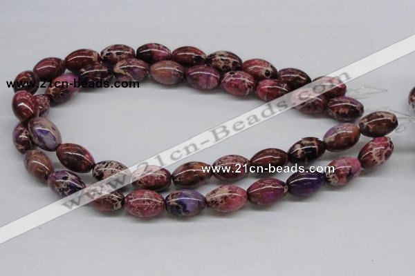 CDI32 16 inches 13*18mm rice dyed imperial jasper beads wholesale