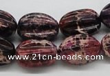 CDI36 16 inches 15*20mm star fruit shaped dyed imperial jasper beads