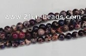 CDI360 15.5 inches 4mm round dyed imperial jasper beads