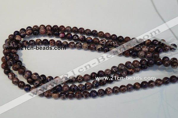 CDI362 15.5 inches 8mm round dyed imperial jasper beads