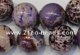 CDI368 15.5 inches 20mm round dyed imperial jasper beads