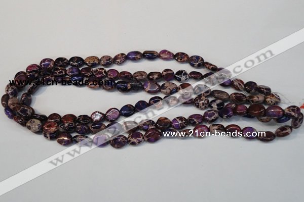 CDI389 15.5 inches 10*12mm nugget dyed imperial jasper beads