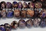 CDI391 15.5 inches 8*12mm nugget dyed imperial jasper beads