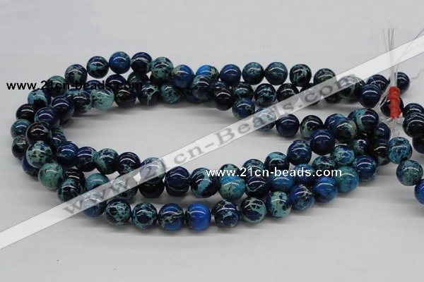 CDI45 16 inches 12mm round dyed imperial jasper beads wholesale